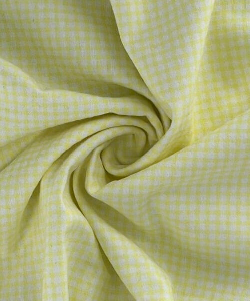 Yellow/White | Check Woven - SKU 2349 #U108 - flannel fabrics fabric by LongLing