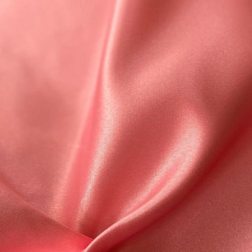 Coral Bridal Satin - SKU 4312B #U81 - satin fabrics fabric by LongLing