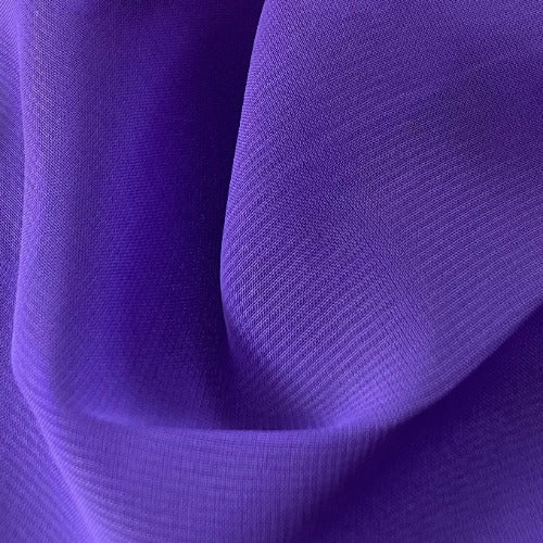 Polyester Chiffon - Purple | SKU 4626B #U66 - satin fabrics fabric by LongLing