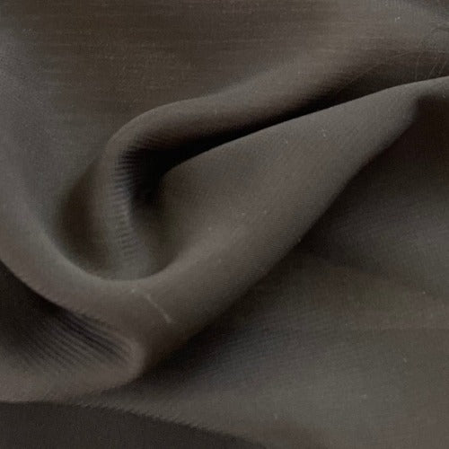 Polyester Chiffon - Black | SKU 4626D #U105 - satin fabrics fabric by LongLing