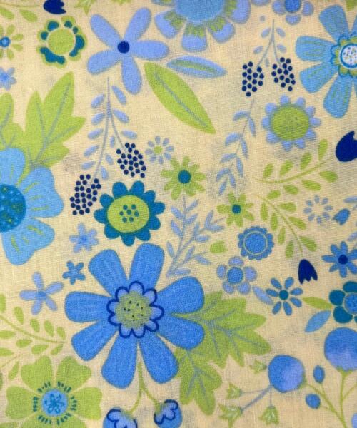 Yellow Tish | Easycare Floral Print - SKU 5824C #S113 - printed cotton fabrics fabric by LongLing