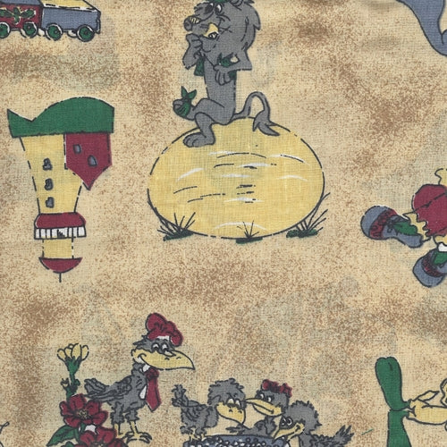 "Tweety" - Cartoon Themed Printed Poly/Cotton Shirting - SKU 5824F #U131 - printed cotton fabrics fabric by LongLing