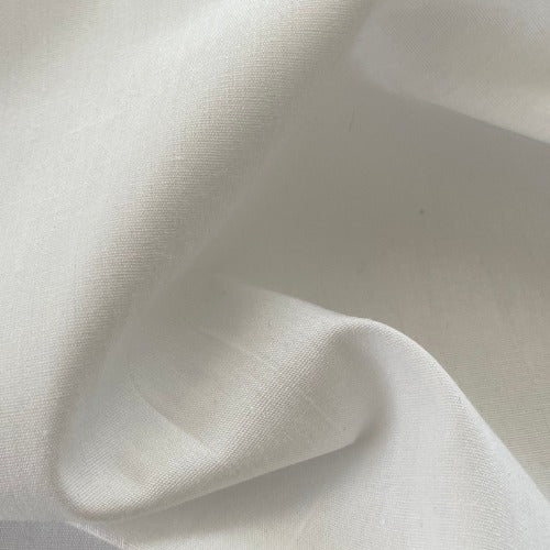 Cotton/Polyester Broadcloth Shirting - White | SKU 5979 - shirting fabrics fabric by LongLing