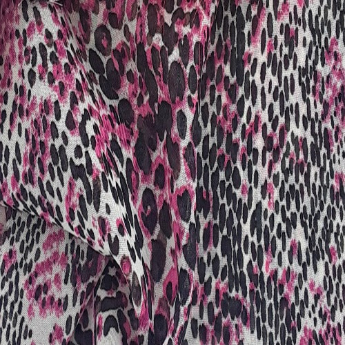 Snakeskin Print Chiffon - Pink | SKU 6174A #S148 - satin fabrics fabric by LongLing