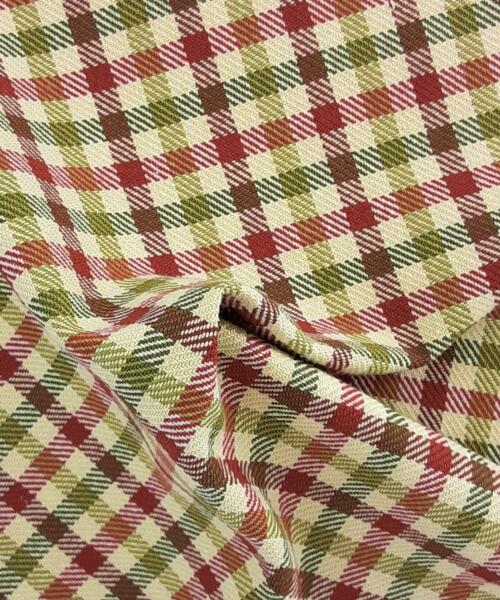 English Plaid Twill Suiting - Rust & Kiwi | 25-Yard Lot - suiting fabrics fabric by LongLing