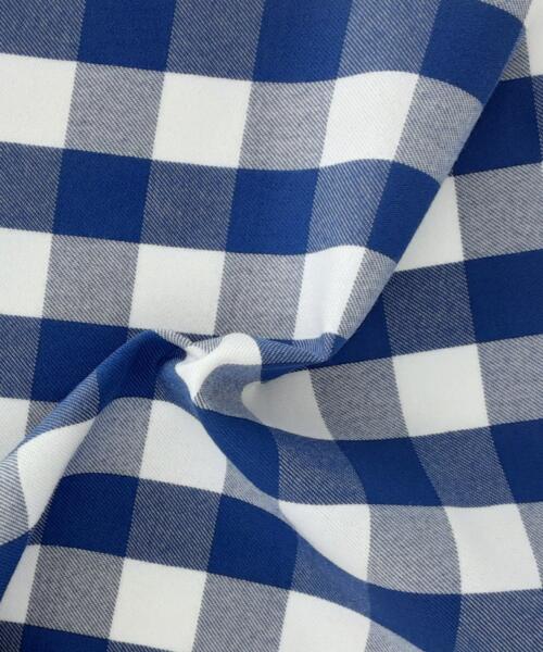 Yarn Dye 1" Buffalo Check Polyester Poplin - Royal & White | SKU 6629 #S30 - suiting fabrics fabric by LongLing