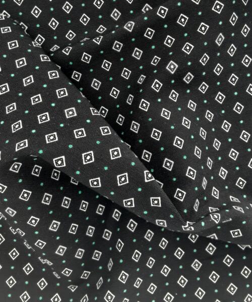 Black | Diamond Clip Print Woven - SKU 6686 #S1 - printed cotton fabrics fabric by LongLing