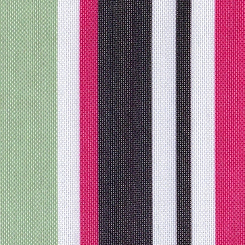 Pro Tuff Outdoor Canvas - Pink Multicolored Stripe Print | SKU 6811P-D - outdoor fabrics fabric by LongLing