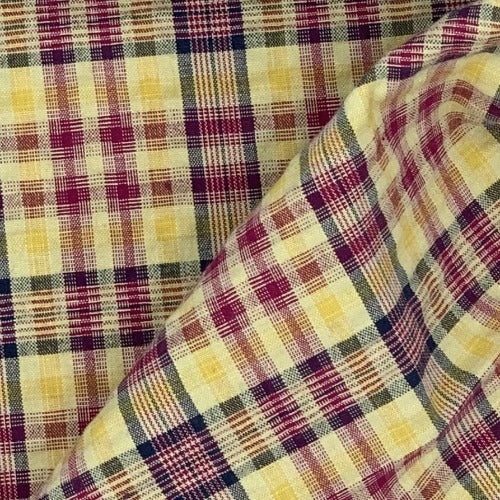 Navy/Fuchsia | STRETCH Seersucker Shirting - SKU 6824B #S156A - shirting fabrics fabric by LongLing