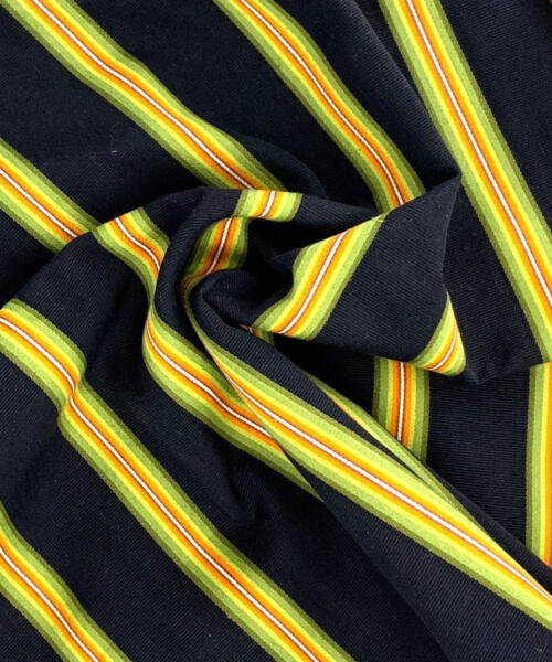 Avocado | Japanese Stripe By Jambae Shirting - SKU 6946 #S156A - shirting fabrics fabric by LongLing