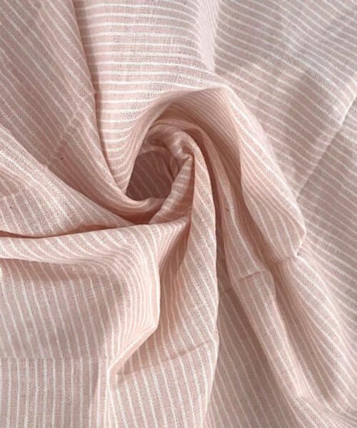 Melon | Stripe Shirting Woven Fabric - SKU 6963 #S210 - shirting fabrics fabric by LongLing