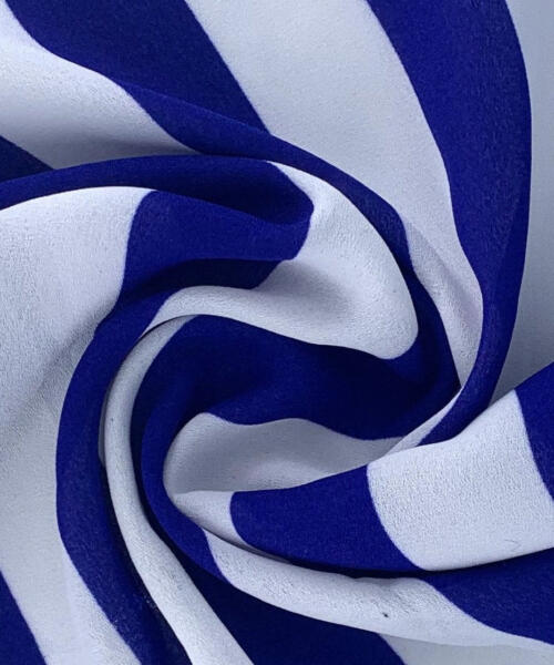 Royal/White | Le Stripes By Nells - SKU 6967 #S182 - shirting fabrics fabric by LongLing
