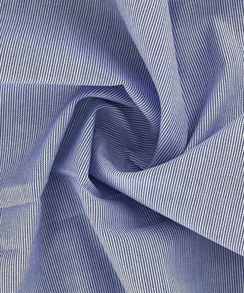 Blue | Pin Cord Shirting - SKU 7019 #S93 - shirting fabrics fabric by LongLing