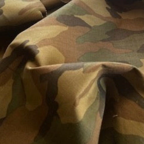 Dark Brown/Olive Camouflage Ripstop 6 Ounce - SKU 7037 #S813 - athletic fabrics fabric by LongLing