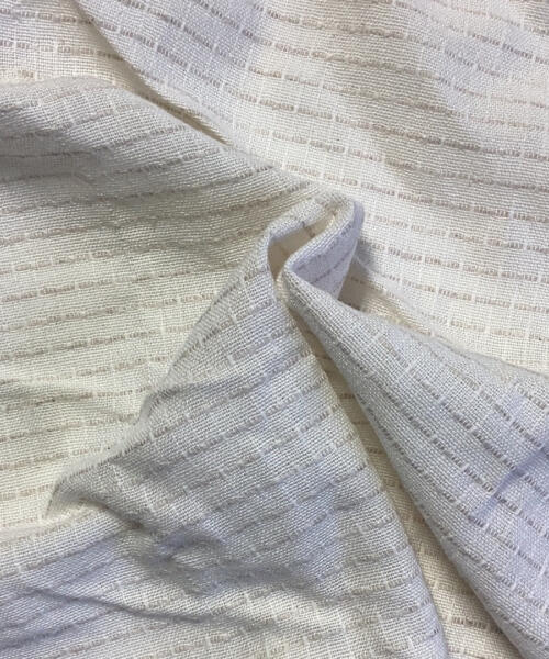 Ivory | Tuck and Float Jacquard Shirting - SKU 7091 #S36 - shirting fabrics fabric by LongLing