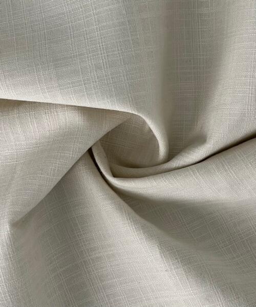 Ivory | Mock Linen Stretch Suiting Woven Fabric - SKU #7122 #U75 - suiting fabrics fabric by LongLing