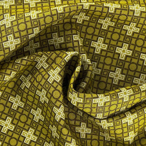 Mustard | Modern By Robert Kaufman Woven Print-SKU 7138B #S54 - printed cotton fabrics fabric by LongLing