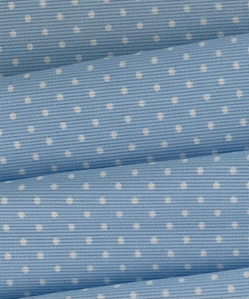 Blue | Pin Dot Print Woven - SKU 7378 #S136 - printed cotton fabrics fabric by LongLing