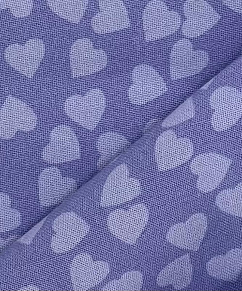 Lavender | Hearts of Mine Print Woven - SKU 7378 #S25 - printed cotton fabrics fabric by LongLing