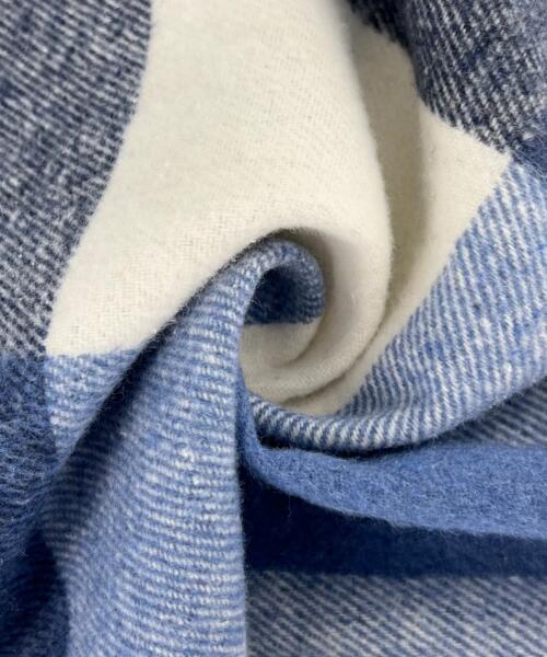 Blue/White | Buffalo Check Flannel - flannel fabrics fabric by LongLing