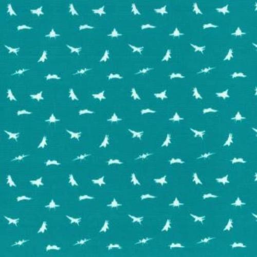 Jade | "Jets Away" Print Polyester Shirting - SKU 7464 #U2 - shirting fabrics fabric by LongLing