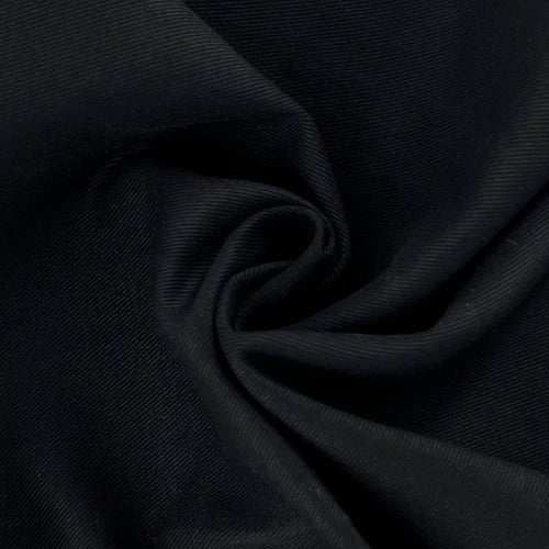Black Sanded Stretch Twill 7.5 Ounce - SKU 7573 U101 - twill fabrics fabric by LongLing