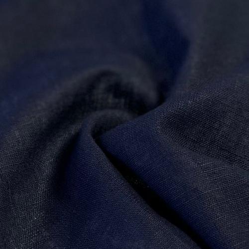 Navy 4.5 Ounce Linen - SKU 7606 #S192 - linen fabrics fabric by LongLing