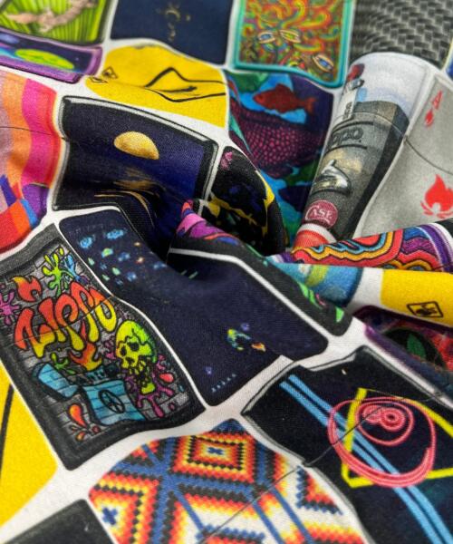 Zippo Print Cotton | SKU 7706 #U1 - printed cotton fabrics fabric by LongLing