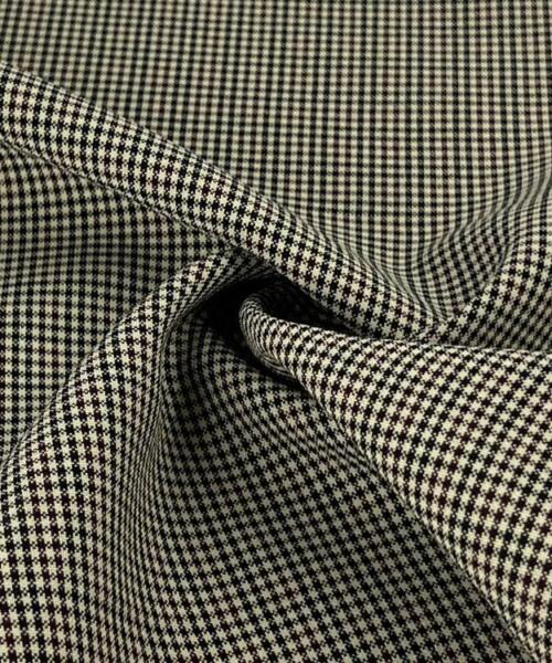 Micro Houndstooth Plaid Suiting - Sand | SKU 7741 #U2 - suiting fabrics fabric by LongLing