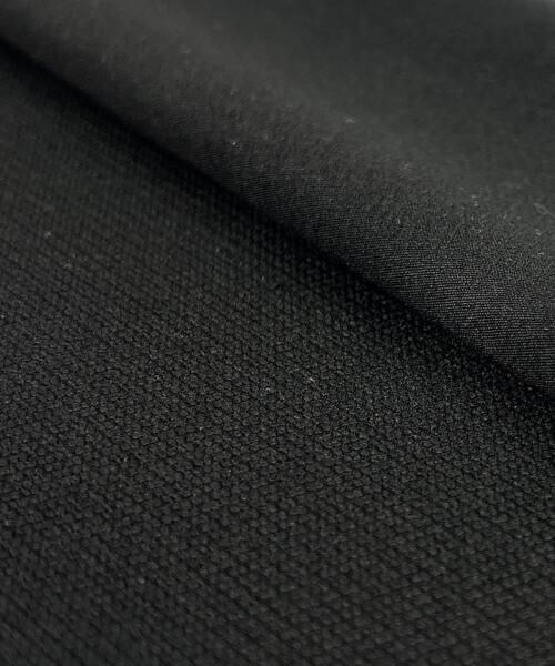 High-Stretch Reversable Textured Suiting - Black | SKU 7838 #S163 - suiting fabrics fabric by LongLing