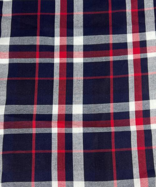 Cotton Twill-Weave Plaid Shirting - Navy | SKU 7890 #U103 - shirting fabrics fabric by LongLing
