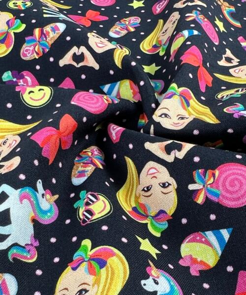 Disney Printed 100% Cotton Shirting - JoJo Siwa/Kid in a Candy Store - SKU 7900 - printed cotton fabrics fabric by LongLing