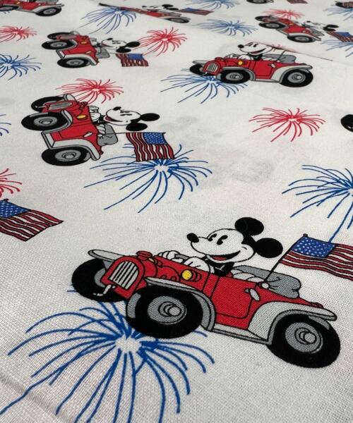 Disney Cotton Prints - Patriotic Mickey | 15-Yard Lot - printed cotton fabrics fabric by LongLing