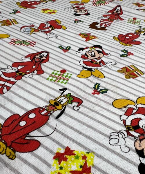 Disney Cotton Prints - Mouse House Christmas | SKU 7900 - printed cotton fabrics fabric by LongLing