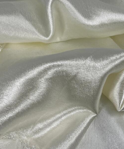 Crepeback Satin - Ivory | SKU 7906 #U7 - satin fabrics fabric by LongLing
