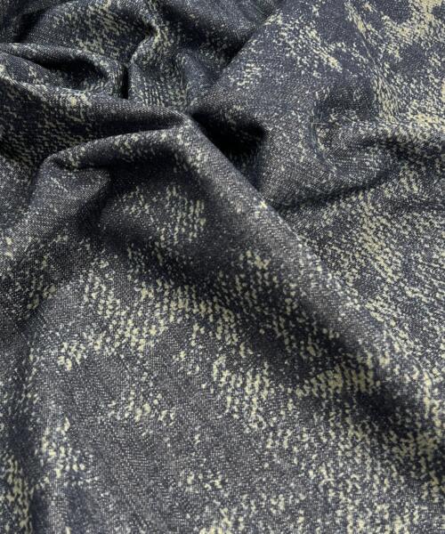 Snakeskin Overlay - Custom Laser Etched Denim - 10 Ounce Indigo | SKU 7913 - denim fabrics fabric by LongLing