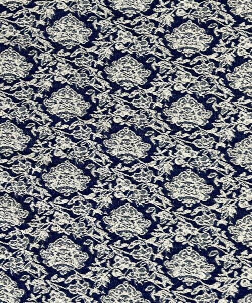 Floral Jacquard Stretch Chambray - Indigo | 7956 #S99 - denim fabrics fabric by LongLing
