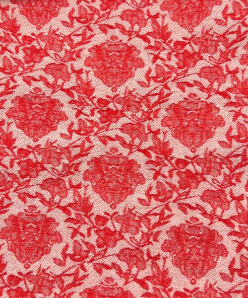 Floral Jacquard Stretch Chambray - Melon | 7956 #S99 - denim fabrics fabric by LongLing