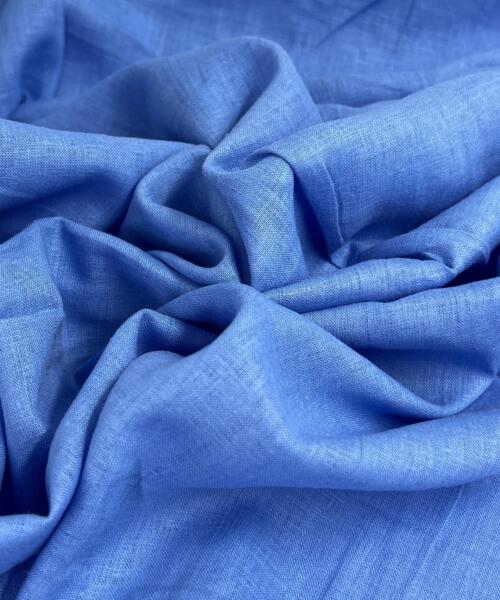 Heritage Linen - Premium Flax Linen/Cotton Blend - 6 Ounce Blue | SKU 8048A - linen fabrics fabric by LongLing
