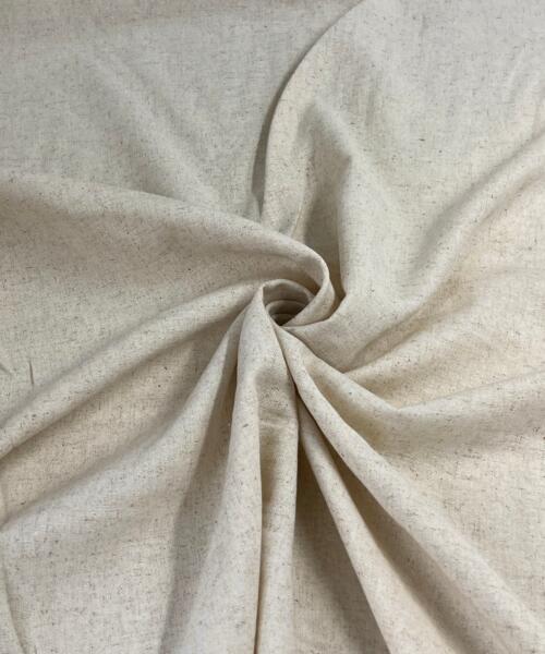 Heritage Linen - Premium Flax Linen/Cotton Blend - 6.5 Ounce Seeded Natural | SKU 8048A - linen fabrics fabric by LongLing