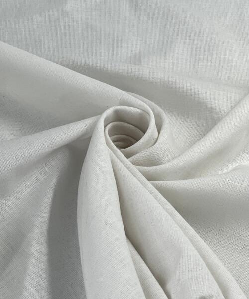 Heritage Linen - Premium Flax Linen/Cotton Blend - 5 Ounce Bleach White | SKU 8048B - linen fabrics fabric by LongLing