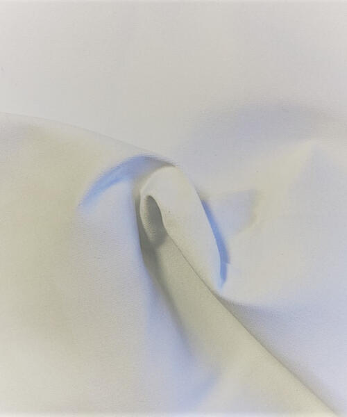 Polyester Twill - Optic White | REMNANTS - twill fabrics fabric by LongLing