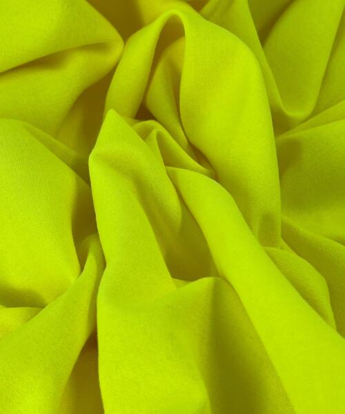 Mock-Linen Cotton Shirting - Safety Yellow - Project Ready Pieces - shirting fabrics fabric by LongLing