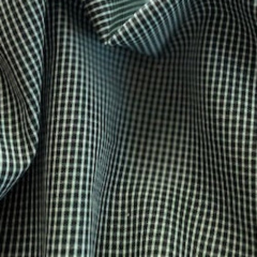 Bamboo Green/White | Micro Plaid Shirting - SKU 7040 #U4 - shirting fabrics fabric by LongLing