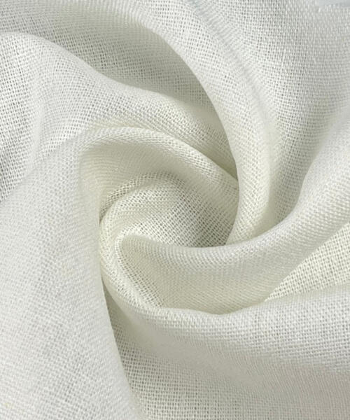 Laundered Linen Blend - 6 Ounce Ivory - (Avg. 60 Yard Roll) - linen fabrics fabric by LongLing