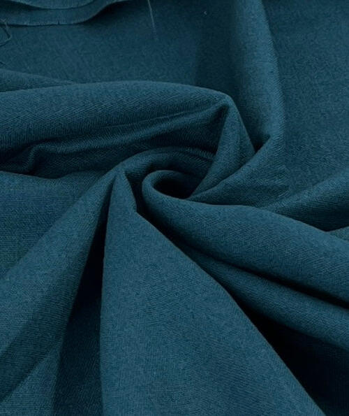 Laundered Linen Blend - 6 Ounce Teal - (Avg. 60 Yard Roll) - linen fabrics fabric by LongLing