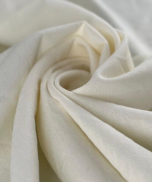 Laundered Linen Blend - 6 Ounce White - (Avg. 60 Yard Roll) - linen fabrics fabric by LongLing