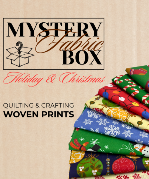 Christmas & Winter Woven Prints - Quilting & Crafting Box | Mystery Box - printed cotton fabrics fabric by LongLing