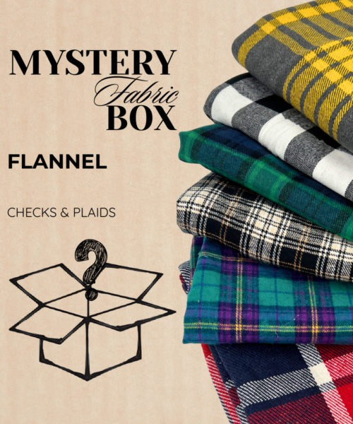 Fun & Fashionable Fall Flannels - Checks & Plaids | Mystery Box - flannel fabrics fabric by LongLing